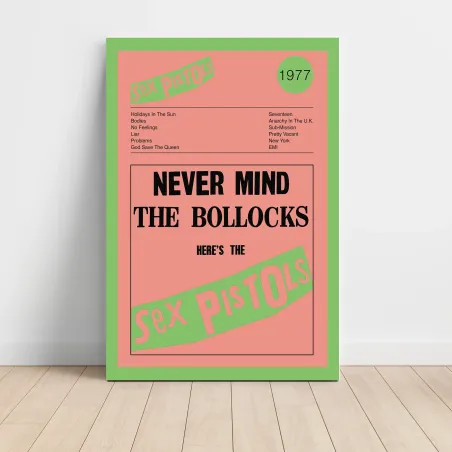 Sex Pistols – Never Mind The Bollocks Fine Art Album Poster