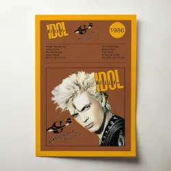 Billy Idol – Whiplash Smile Fine Art Album Poster Music Art