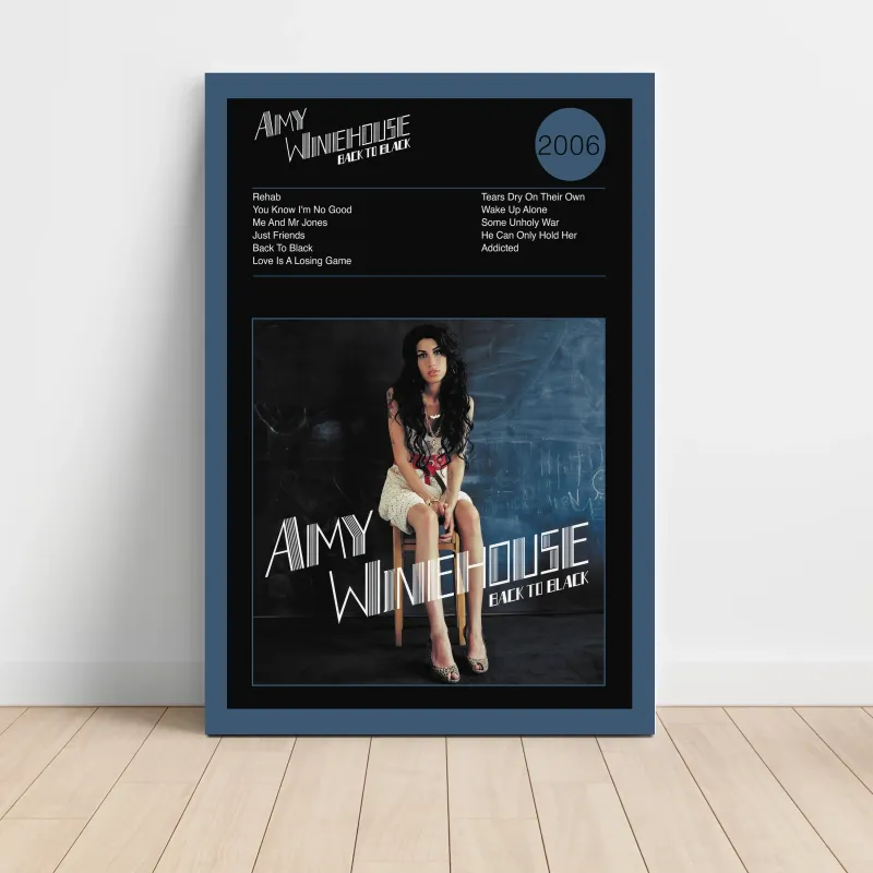 Amy Winehouse – Back To Black Fine Art Album Poster