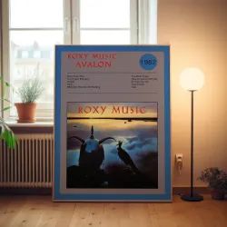 Roxy Music – Avalon Album Poster | Fine Art for Music Lovers