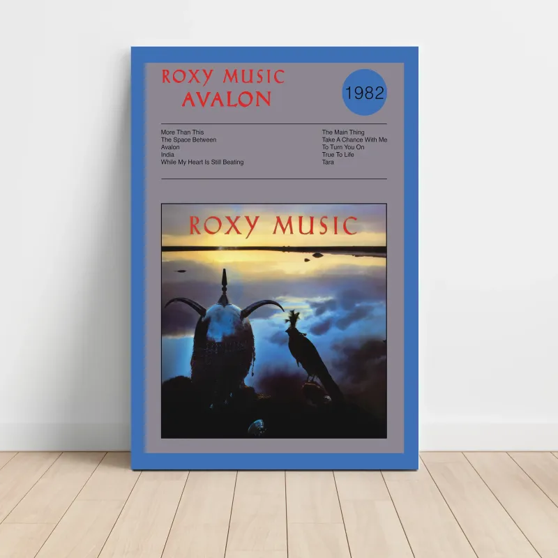 Roxy Music – Avalon Album Poster | Fine Art for Music Lovers