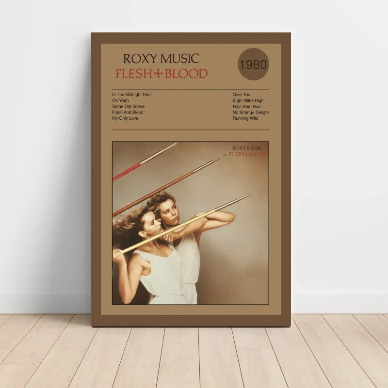 Roxy Music – Flesh + Blood Fine Art Album Poster