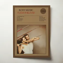 Roxy Music – Flesh + Blood Fine Art Album Poster