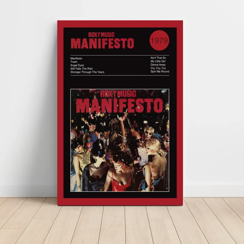 Roxy Music – Manifesto Fine Art Album Poster | Shop Now