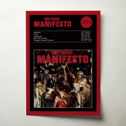Roxy Music – Manifesto Fine Art Album Poster | Shop Now