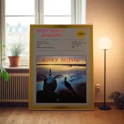 Roxy Music – Avalon Album Poster | Fine Art for Music Lovers