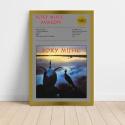 Roxy Music – Avalon Album Poster | Fine Art for Music Lovers