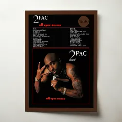 2Pac – All Eyez On Me Fine Art Album Poster | Iconic Music Art