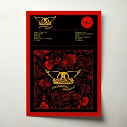 Aerosmith – Permanent Vacation Fine Art Album Poster