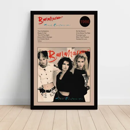 Bananarama – True Confessions Fine Art Album Poster
