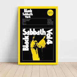 Black Sabbath Vol 4 Fine Art Album Poster – Iconic Music Decor