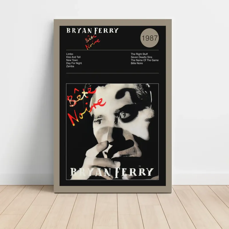 Bryan Ferry – Bête Noire Fine Art Album Poster | Music Decor