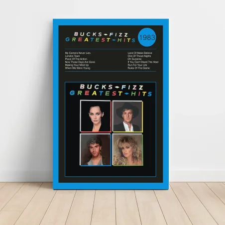 Bucks Fizz – Greatest Hits Fine Art Album Poster Music Decor