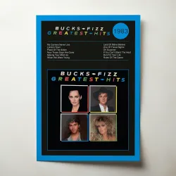 Bucks Fizz – Greatest Hits Fine Art Album Poster Music Decor