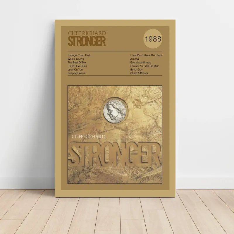 Cliff Richard – Stronger Fine Art Album Poster | Music Decor
