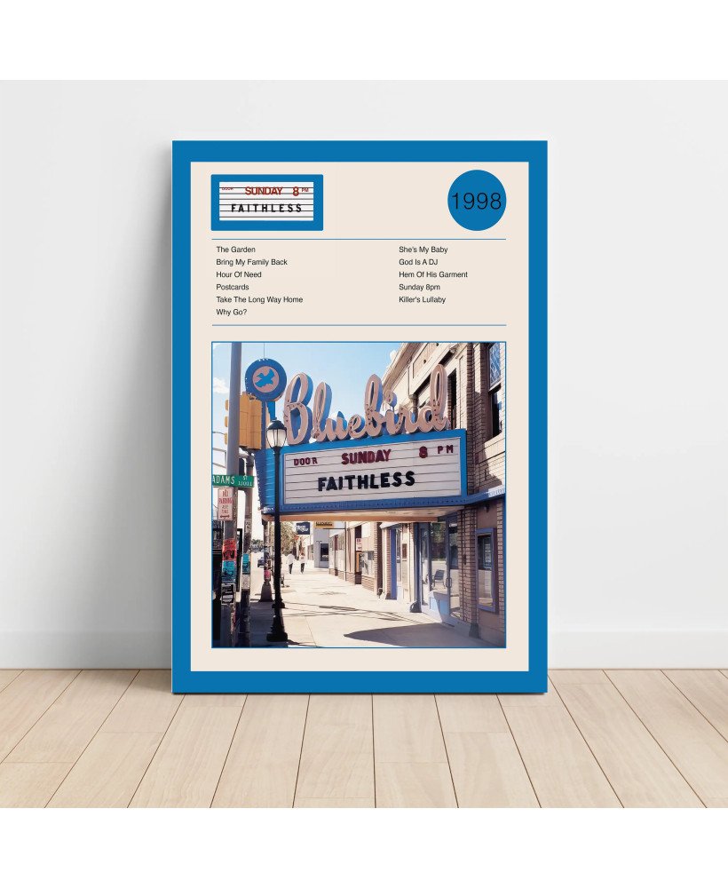 Faithless – Sunday 8PM  Fine Art Album Poster