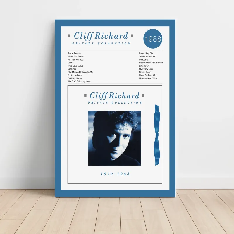 Cliff Richard – Private Collection (1979 - 1988) Fine Art Album Poster