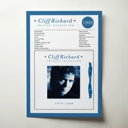 Cliff Richard – Private Collection (1979 - 1988) Fine Art Album Poster