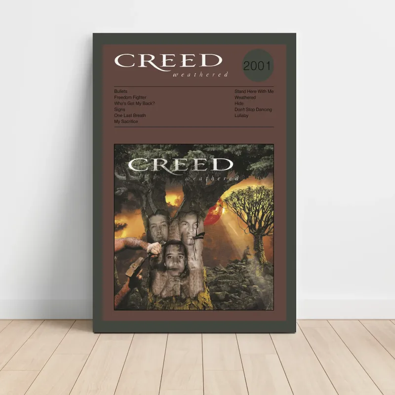 Creed – Weathered Fine Art Album Poster | Music Collectible