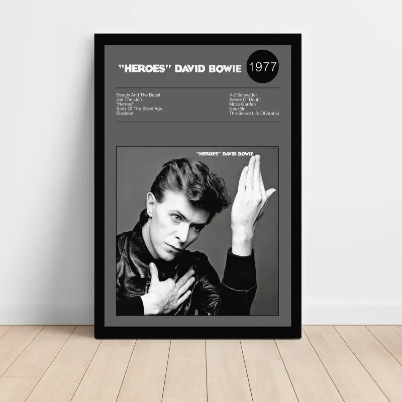 David Bowie – HeroesFine Art Album Poster
