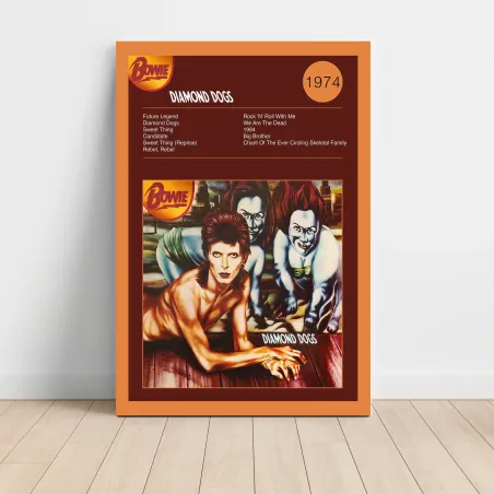David Bowie – Diamond Dogs Fine Art Album Poster | Music Decor