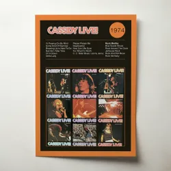 David Cassidy – Cassidy Live! Fine Art Album Poster