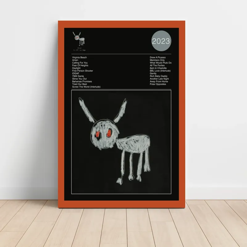 Drake – For All The Dogs Fine Art Album Poster