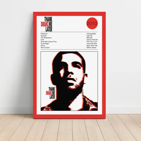 Drake – Thank Me Later Fine Art Album Poster