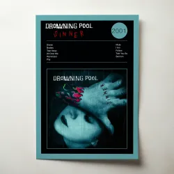 Drowning Pool – Sinner Fine Art Album Poster | Music Decor