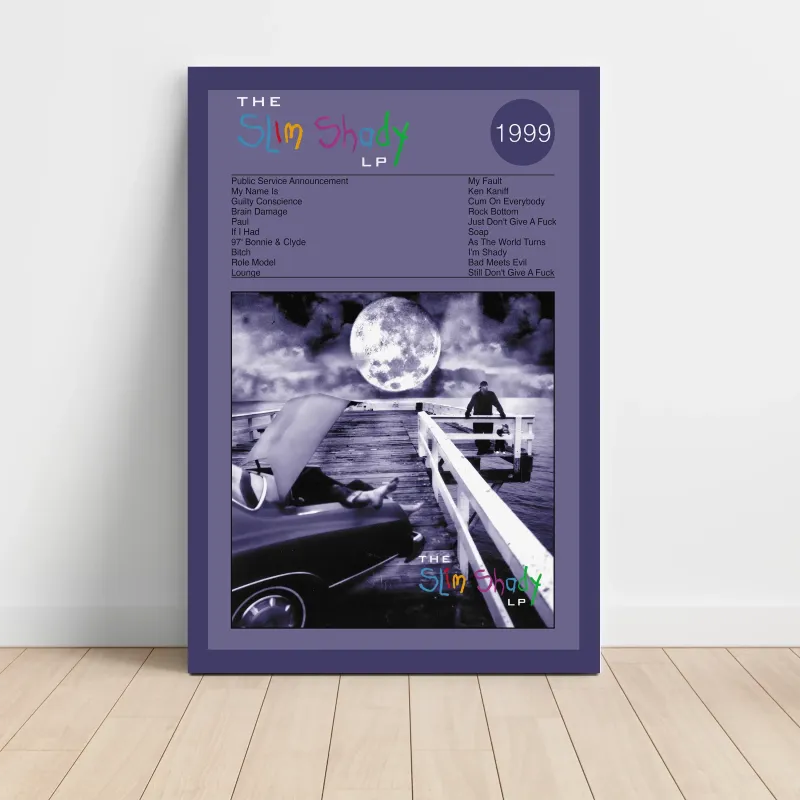 Eminem – The Slim Shady LP Fine Art Album Poster