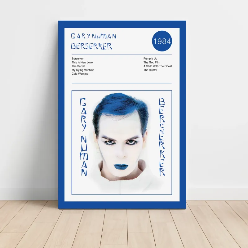 Gary Numan – Berserker Fine Art Album Poster | Music Collectible