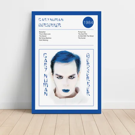 Gary Numan – Berserker Fine Art Album Poster | Music Collectible