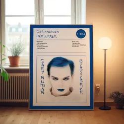 Gary Numan – Berserker Fine Art Album Poster | Music Collectible