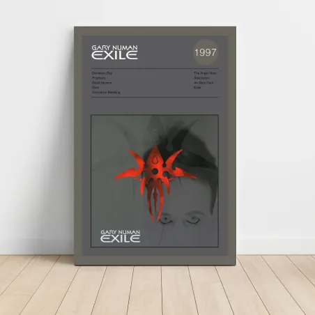 Gary Numan – Exile Album Poster | Fine Art Music Print