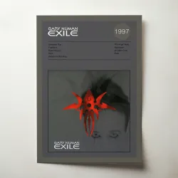 Gary Numan – Exile Album Poster | Fine Art Music Print