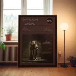 Gary Numan – I, Assassin Fine Art Album Poster | Music Decor