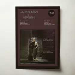 Gary Numan – I, Assassin Fine Art Album Poster | Music Decor