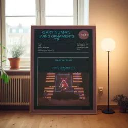 Gary Numan – Living Ornaments '79 Fine Art Album Poster