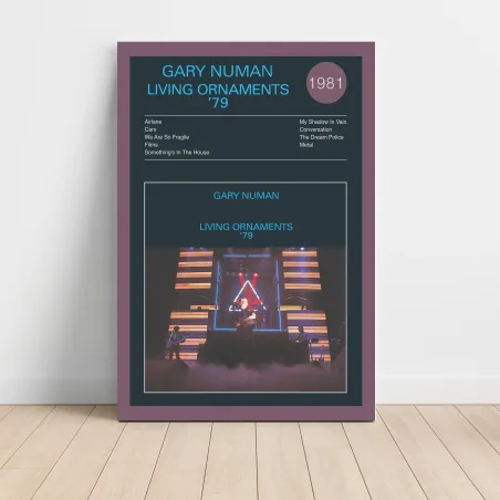 Gary Numan – Living Ornaments '79 Fine Art Album Poster