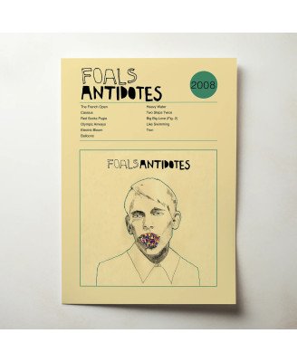 Foals - Antidotes  Fine Art Album Poster Wall Art