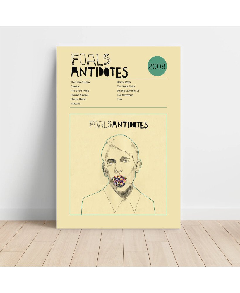 Foals - Antidotes  Fine Art Album Poster Wall Art