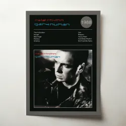 Gary Numan – Metal Rhythm Fine Art Album Poster