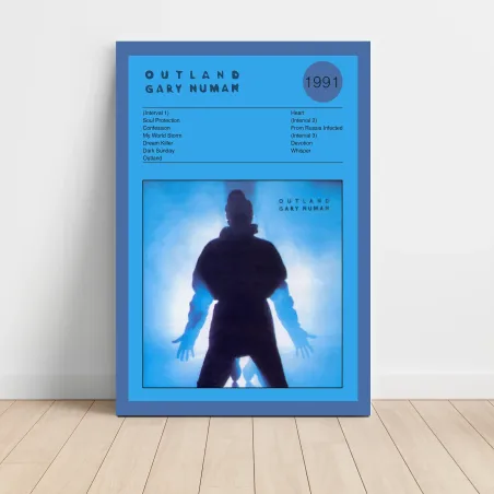 Gary Numan – Outland Fine Art Album Poster | Music Decor