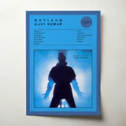 Gary Numan – Outland Fine Art Album Poster | Music Decor