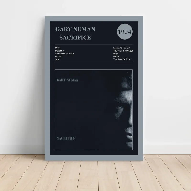 Gary Numan – Sacrifice Fine Art Album Poster | Music Decor