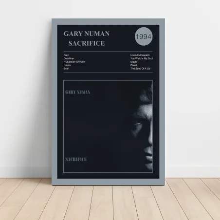 Gary Numan – Sacrifice Fine Art Album Poster | Music Decor