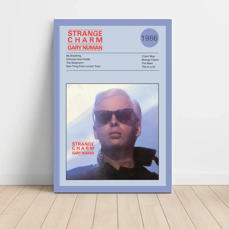 Gary Numan – Strange Charm Fine Art Album Poster