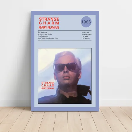 Gary Numan – Strange Charm Fine Art Album Poster