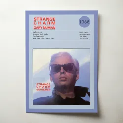Gary Numan – Strange Charm Fine Art Album Poster