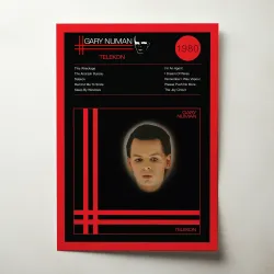 Gary Numan – Telekon Fine Art Album Poster